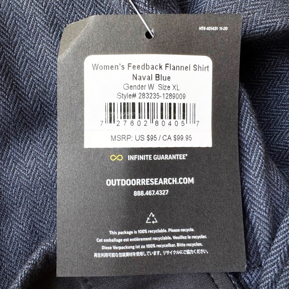 Outdoor Research Women’s Blue Flannel Shirt - Picture 11 of 14